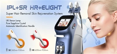 Vertikální multifunkční E-Light a IPL a Shr a RF